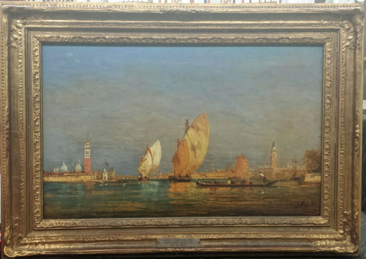 landscape before conservation with frame